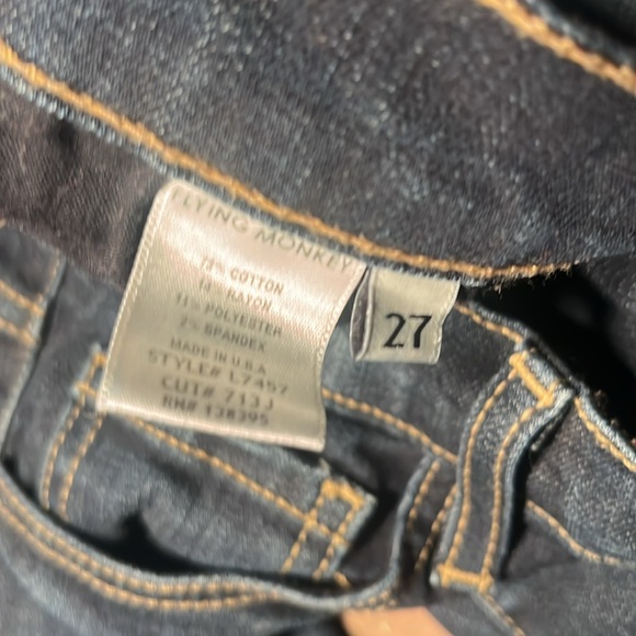 Women’s flying monkey skinny jeans, size 27 - Picture 3 of 6